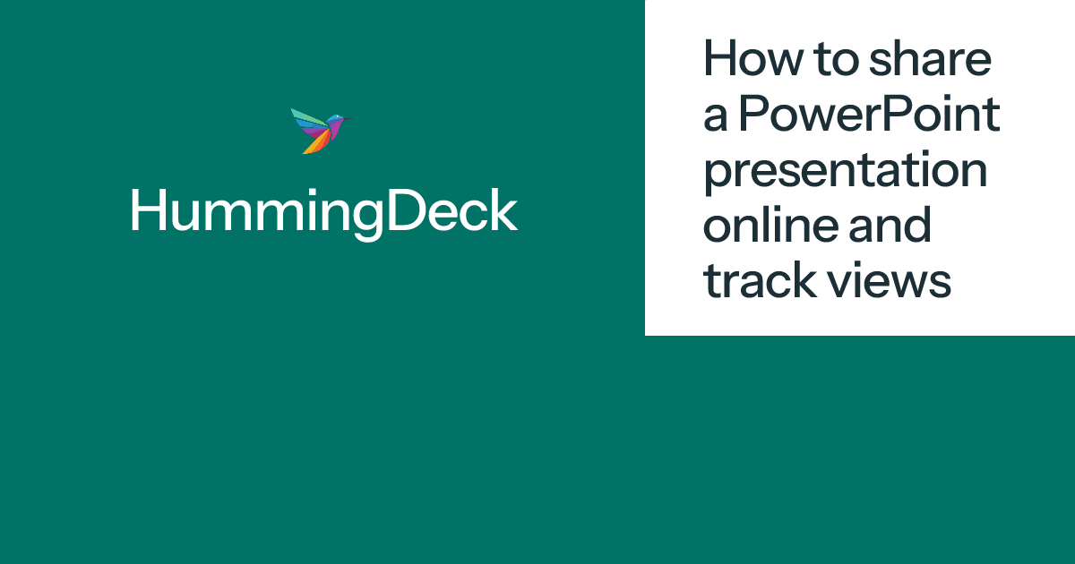 How to share a PowerPoint presentation online and track views